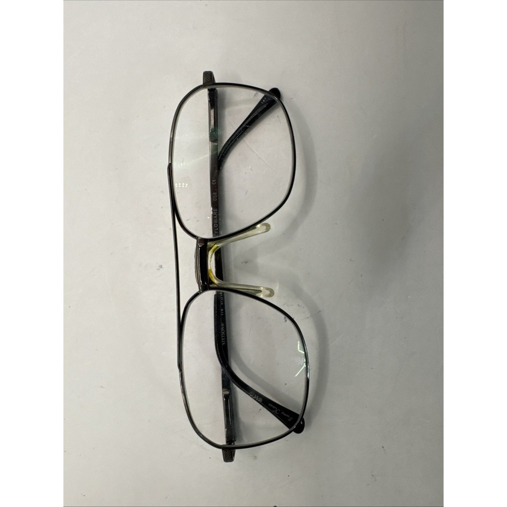 Stetson Eyeglasses 178 Zyloware 058 Designer Frames Only Silver 57-16-135